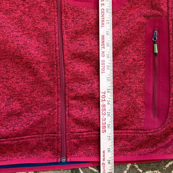 Orvis Trout Bum Vest Mens XL Red Pockets Full Zip Fleece Lined - Picture 7 of 10